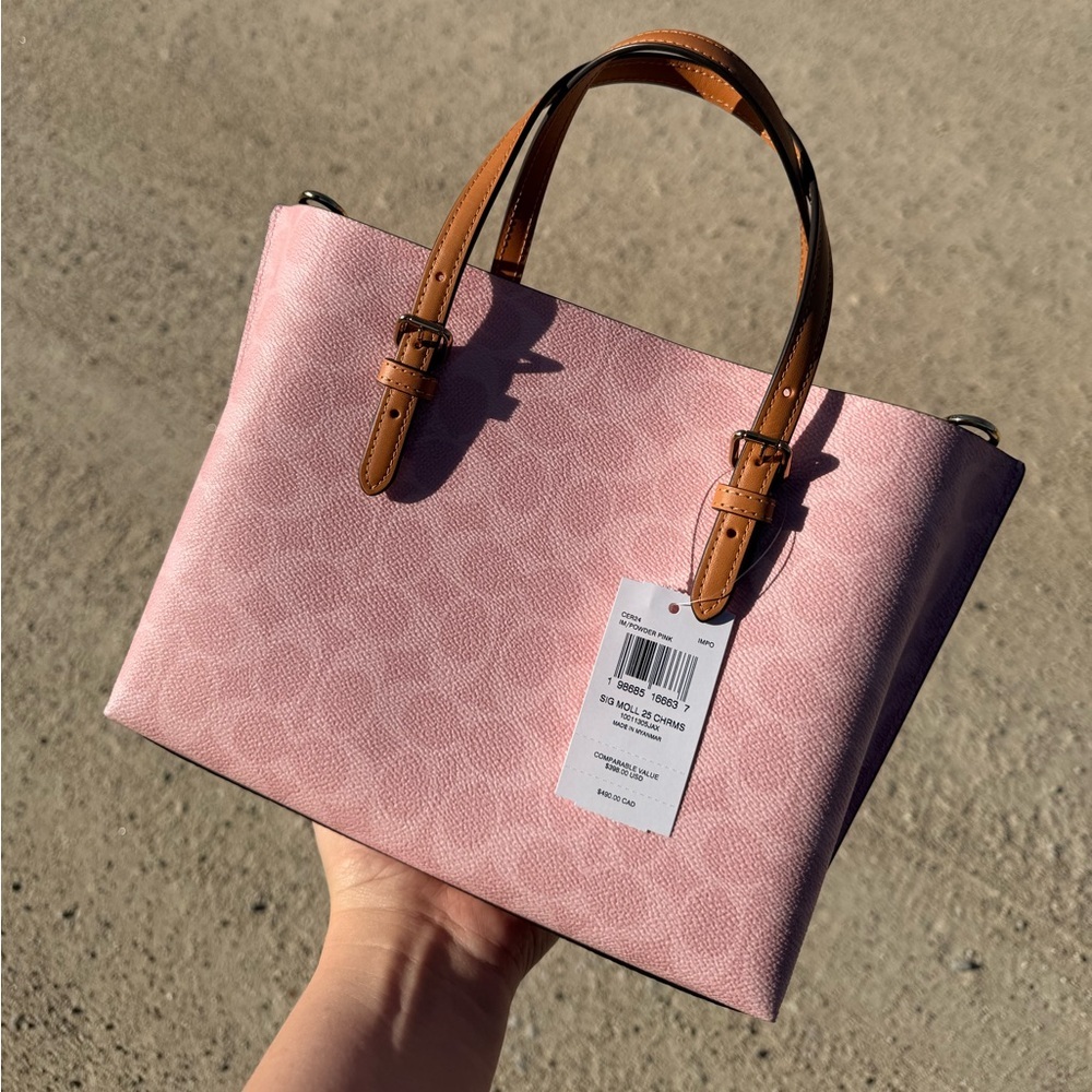 Coach Mollie Tote Bag 25 powder pink - Picture 6 of 7